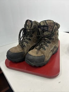 Rocky Outdoor 7" Camo Brown Hunting Waterproof Thinsulate 800G Boots Kids Sz 4M - Picture 1 of 7