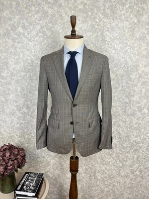 Chaqueta Blazer Etro Milano Gris Cuadros Lana Seda Forro Diseñador Italiano 38, EU 48 Foto 1 de 4