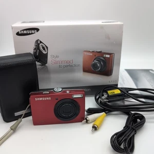 Samsung L110 Digitalkamera Kompakt rot 8,2 MP | getestet mit OVP - Bild 1 von 12