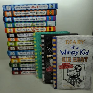 DIARY OF A WIMPY KID - Lot of 18 Complete - Books #1-18 - HC & PB Ex Library Set - Picture 1 of 4
