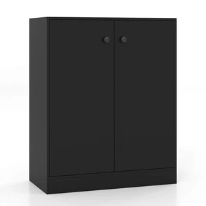 2-Door Storage Cabinet Freestanding Storage Organizer w/ 3-Tier Shelf Entryway - Picture 1 of 10