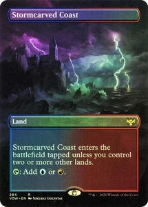 FOIL BORDERLESS Stormcarved Coast ~ Crimson Vow [ Excellent ] [ Magic MTG ] - Bild 1 von 1