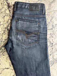 Buffalo David Britton Six-X Slim Straight Leg Stretch 32x30 Distressed Jeans - Picture 1 of 8