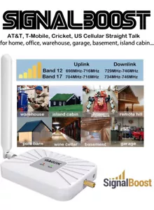 5G 4G LTE Cell Phone Signal Booster 65dB AT&T, T-Mobile WeBoost Amazboost GAGBK - Picture 1 of 7