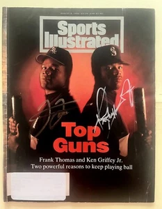 Ken Griffey Jr.-Frank Thomas dual signed autographed 1994 SI Sports Illustrated - Picture 1 of 4