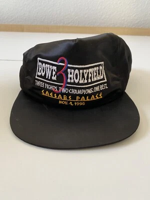 NWT VINTAGE Riddick Bowe vs Evander Holyfield 3 Boxing Hat Las Vegas 11/4/95 - Image 1 of 4