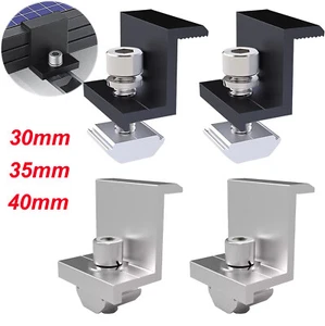 Endklemme Halterung Befestigung für Solarmodule inkl. Schrauben Dachbefestigung - Bild 1 von 22