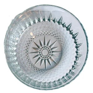 Arcoroc France Diamant Glass Serving Salad Bowl 9” Diamond Starburst Durand - Picture 1 of 4