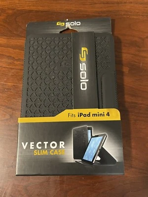 Solo Vector Slim Case For iPad Mini4 Black Brand New - Image 1 of 4