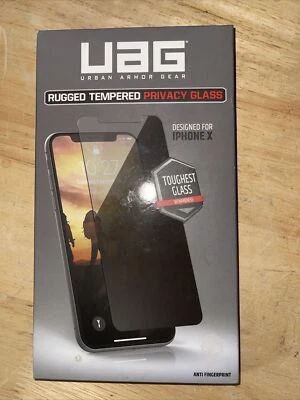 Vidrio de privacidad templado resistente UAG iPhone X Foto 1 de 2
