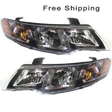 Halogen Head Lamp Assembly Set of 2 Pair LH & RH Side Fits Kia Forte 2010-2012