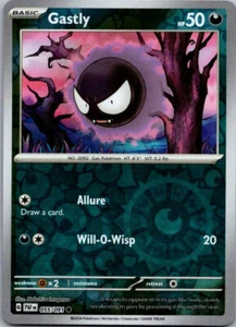 Pokemon Paldean Fates Gastly Reverse Holo 055/091 - Picture 1 of 1