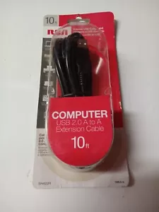 USB Extender 10' Feet 2.0 A to A Type Computer Cable RCA TPH522R - NEW in Box - Picture 1 of 5