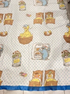 Vintage JC Penny Sesame Street Bedding Twin Blanket 63” x 90” - Picture 1 of 4