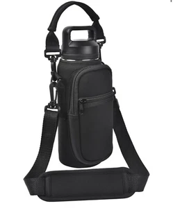 Water Bottle Holder with Strap Phone Pocket, Crossbody Carrier Sling Bag - Picture 1 of 4