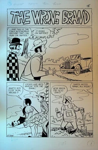 Hee Haw #6 Original Comic Art Charlton 1971 Complete Three Page Story Roy Clark - Bild 1 von 3