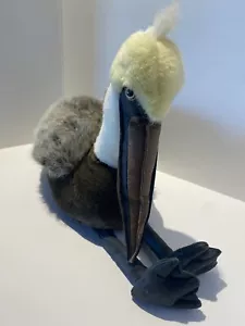 Kaskade braun Pelikan Vogel Plüschtier Puppe 16 Zoll groß nicht mehr produziert selten - Bild 1 von 9
