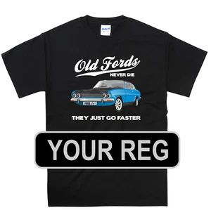 New MK1 Ford Capri T Shirt Classic Car Personalised Registration S-5XL Nice Gift - Picture 1 of 11