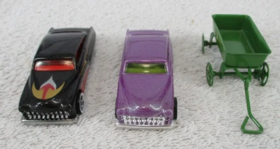 Hot Wheels 1989 John Deere Friends Wagon Mattel Malaysia Purple Green Miniature - Image 1 of 4