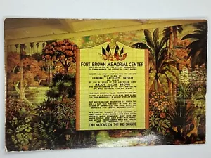 Postcard Fort Brown Memorial Center Ceramic Mural Brownsville Texas H307 - Picture 1 of 2