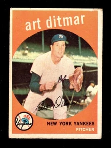 1959 TOPPS #374 ART DITMAR YANKEES VG 2A - Picture 1 of 2