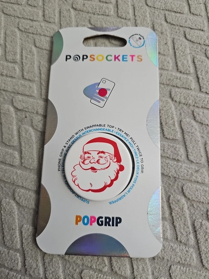 Empuñadura y soporte para teléfono celular PopSockets PopGrip - Santa Foto 1 de 1