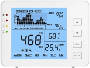 Rilevatore CO2 Misuratore Temperatura Ambiente, Umidità RH e Qualità dell'aria - Foto 1 di 7