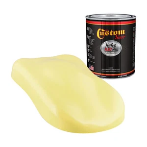 Hot Rod Flatz Cream Yellow Urethane Automotive Flat Car Paint, Quart Only - Picture 1 of 5