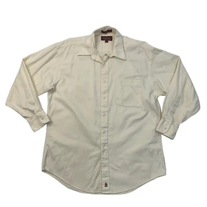 Vintage Nordstrom Shirt Mens 15.5 Maze Button Up Dobby Relaxed Classic Cotton - Picture 1 of 8