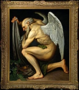 Handgefertigtes altes Meister-Kunst antikes Ölgemälde alt männlich nu de auf Leinwand 30"X40" - Bild 1 von 2