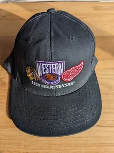 Stanley Cup Western Conference 1998 Hat SnapBack Never Worn Red Wings Blackhawks - Picture 1 of 2
