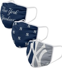 MLB New York Yankees 3-Pack Team Face Cover