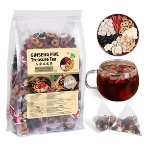 Ginseng Five Treasures Tea Kidney Tea Traditional Chinese Herbal Tea Natural - Picture 1 of 6