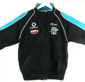 Reebok Port Power Supporters Fleece Jumper Size Small Vintage Sponsors Logos - Picture 1 of 12