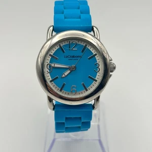 Liz Claiborne Blue Silver Stainless Steel Women’s Watch Working New Battery - Picture 1 of 8