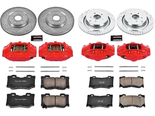 28HR89V Front and Rear Brake Pad and Rotor Kit Fits 2009-2013 Infiniti FX50 - Image 1 of 1