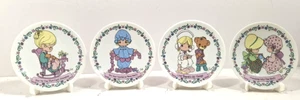Juego De Colección De 4 Platos De Porcelana Enesco Precious Moments 1994 4 1/4" - Imagen 1 de 7