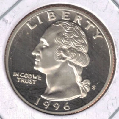 1996-S San Francisco Clad Proof Washington with Eagle Quarter Coin! - Image 1 of 2