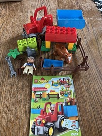 LEGO Duplo 10524 Farm Tractor with Figure & Cow Complete With Manual