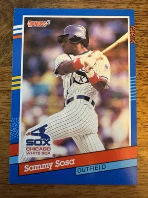 91' Donruss Sammy Sosa 1 Error Card (Wrong Birthday) - Image 1 of 4