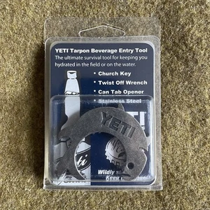 YETI Tarpon Beverage Entry Tool Church Key Twist Off Wrench Can Bottle Opener - Picture 1 of 5