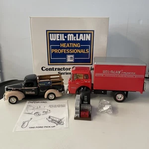 ERTL WEIL-MCLAIN CONTRACTOR COLLECTION SERIES NO 8 '60 FORD '40 FORD LKW mehr - Bild 1 von 18