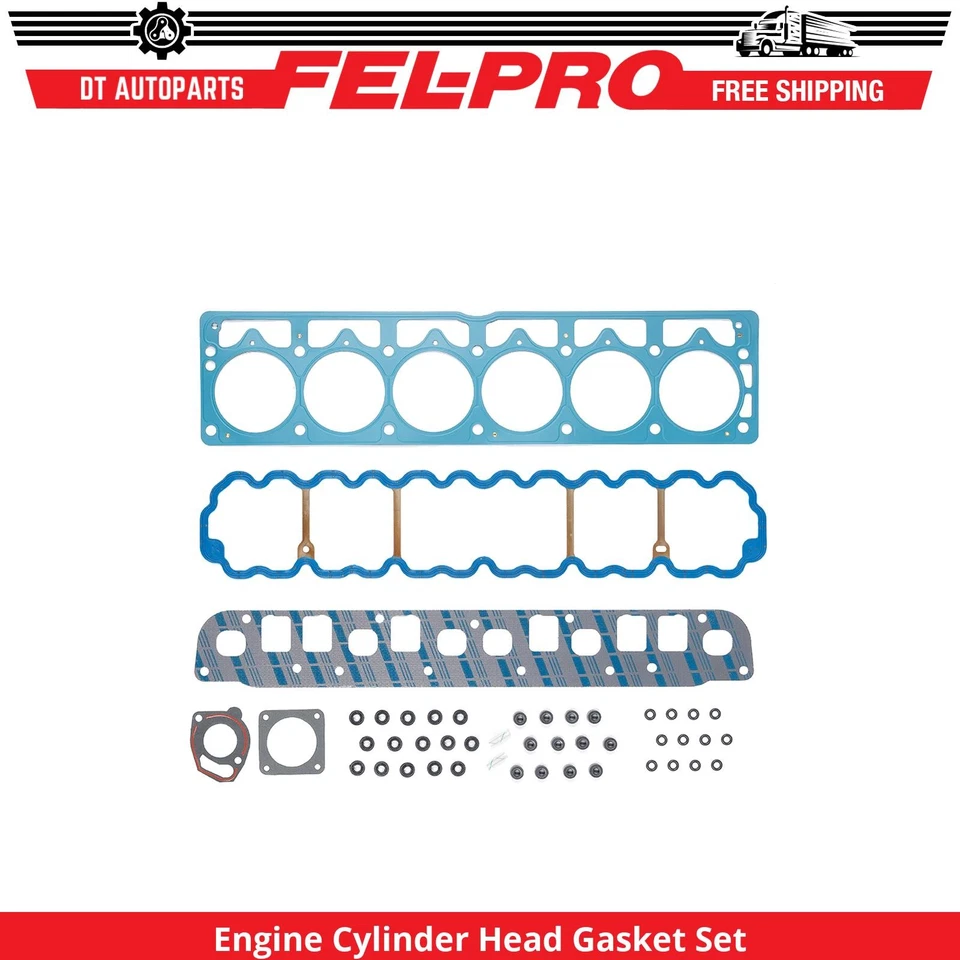 For 1999-2004 Jeep Grand Cherokee 4.0L Engine Cylinder Head Gasket Set Fel-Pro - Image 1 of 1