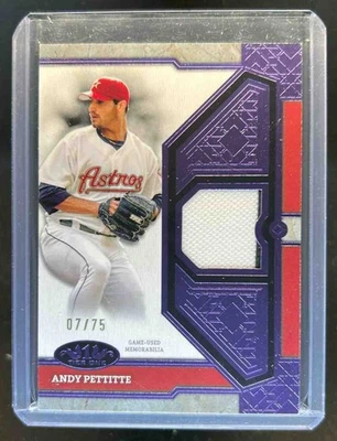 Camiseta 2024 Topps Tier One Andy Pettitte folha roxa #7/75 Astros - Imagem 1 de 2