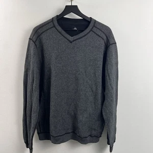 Tommy Bahama Pullover Sweater Herren XL schwarz & grau WENDEBAR Langarm - Bild 1 von 6