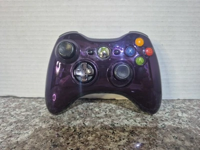 Xbox 360 OEM Wireless Metallic Chrome Controller - Purple - Image 1 of 4