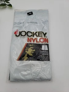 NOS Vintage 1986 Jockey Nylon Tapered Slip Gr. 40 grau USA Unterwäsche - Bild 1 von 7