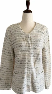 Escada Sport Snap Cardigan Blazer Strick Creme Gr. 40 - Bild 1 von 20