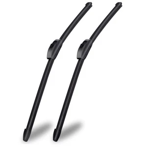 OEM Quality 18" + 18" Universal J/U Hook Front Windshield Wiper Blades, Quiet... - Picture 1 of 7