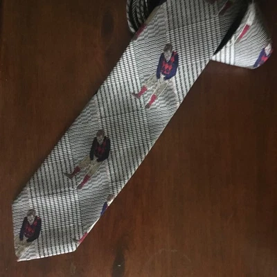 Corbata de colección Robert Talbott 3,5x58 Golf años 20 en gris entrecruzado Glen seda a cuadros EE. UU. Foto 1 de 4